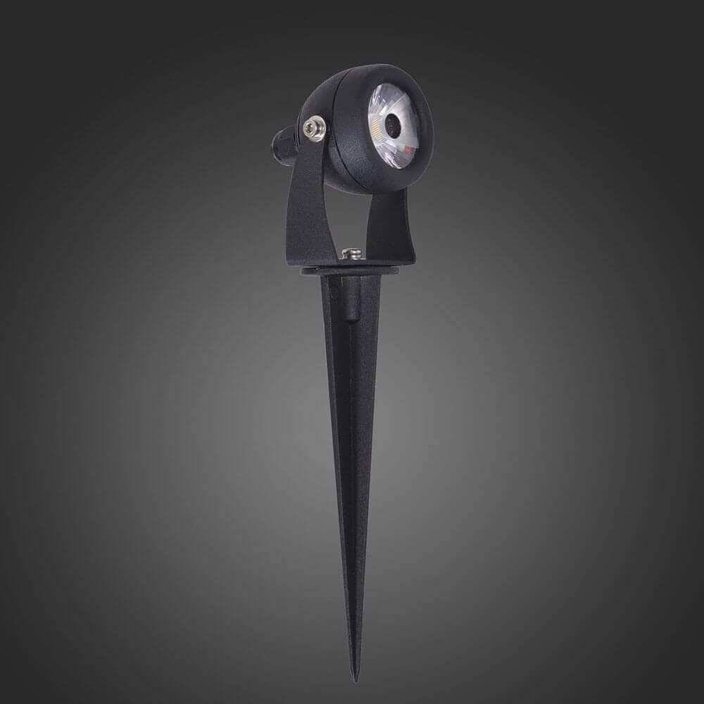 ST LUCE SL098.405.01 Светильник уличный наземный Черный/Прозрачный LED 1*8W — миниатюра 2