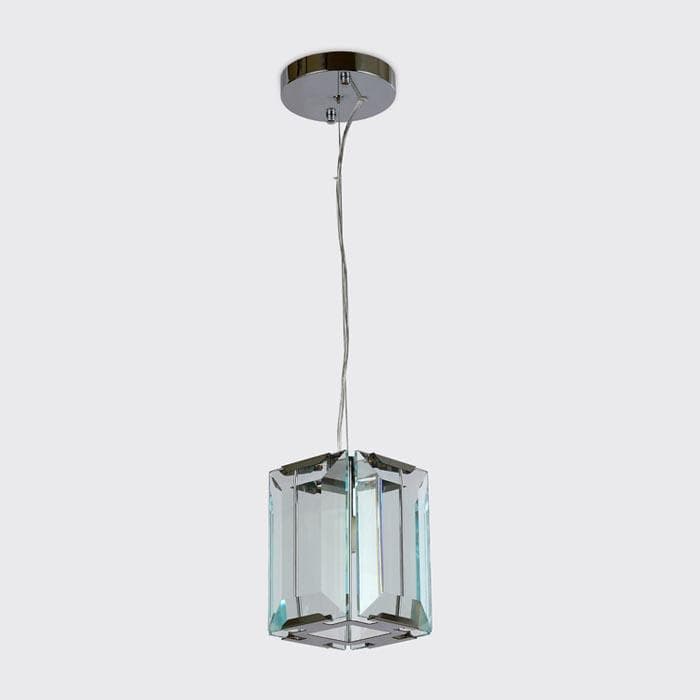 Ambrella Подвесной светильник TR5107 CH/CL хром/прозрачный E27/1 max 40W 150*150*1200 — миниатюра 4