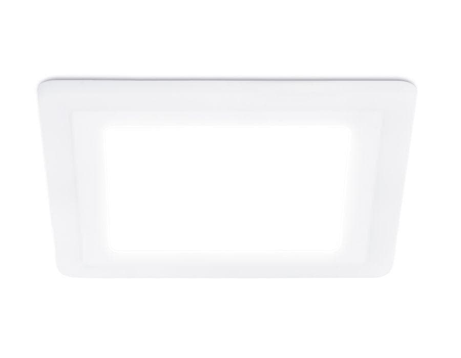 Ambrella Встраиваемый cветодиодный светильник с подсветкой DCR392 6W+3W 4200K+4200K 220-240V 145*145*20 (A105*105) — миниатюра 4