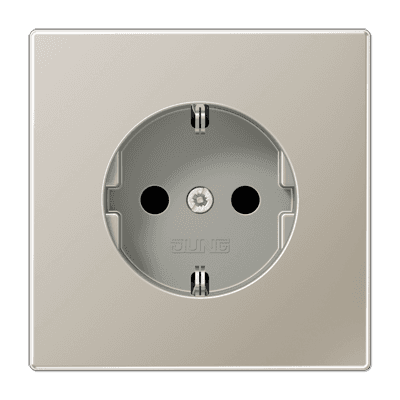 JUNG LS 990 Edelstahl Розетка Schuko 16A 250 B блестящий дуропласт ES1521