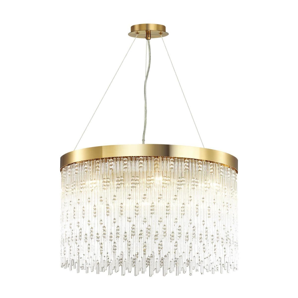 Odeon Light 4848/8 HALL ODL21 343 золото/стекло Люстра E14 8*40W REFANO — миниатюра 1