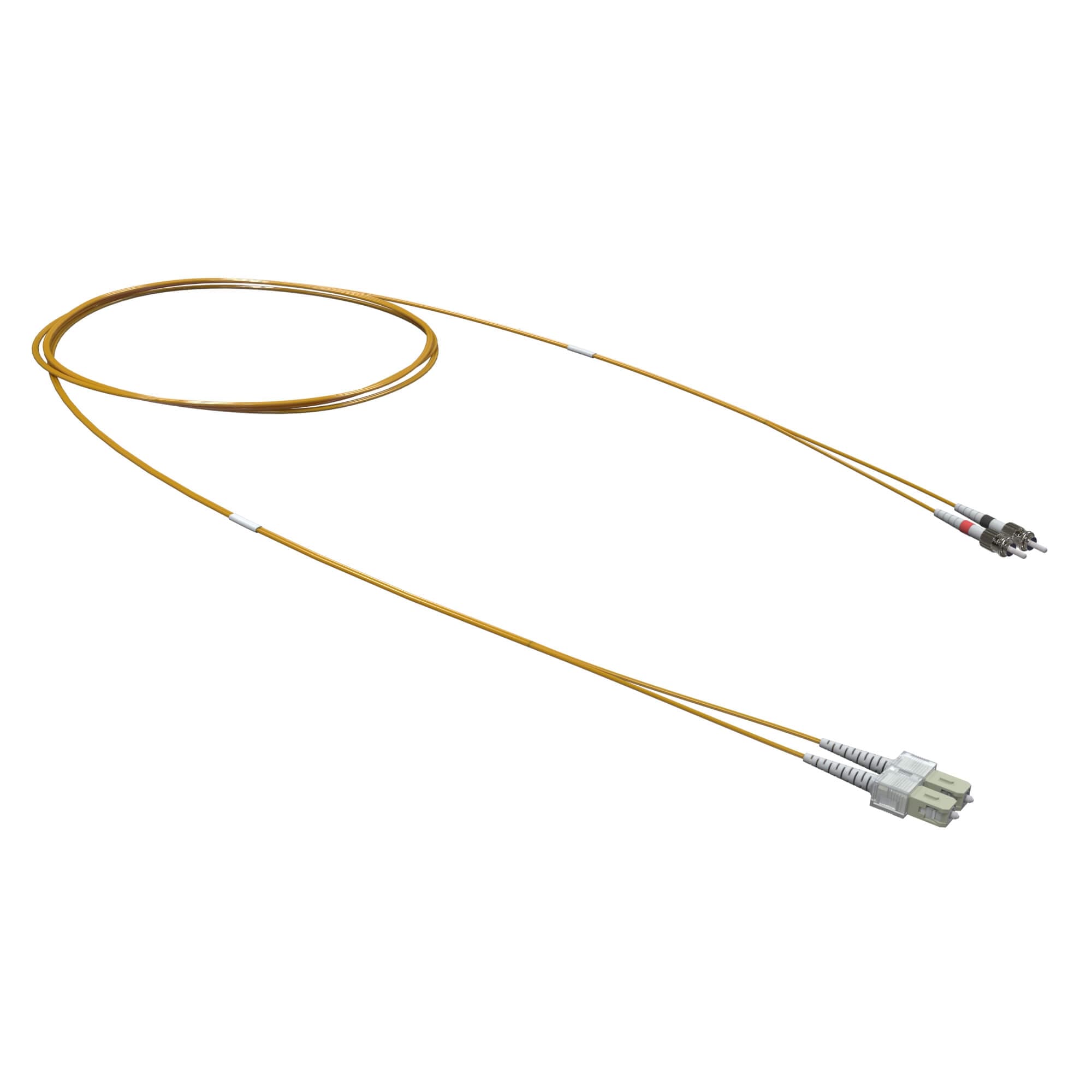 DKC Оптический коммутационный шнур переходной Duplex SC-UPC/ST-UPC, 50/125 OM2, 2 м
