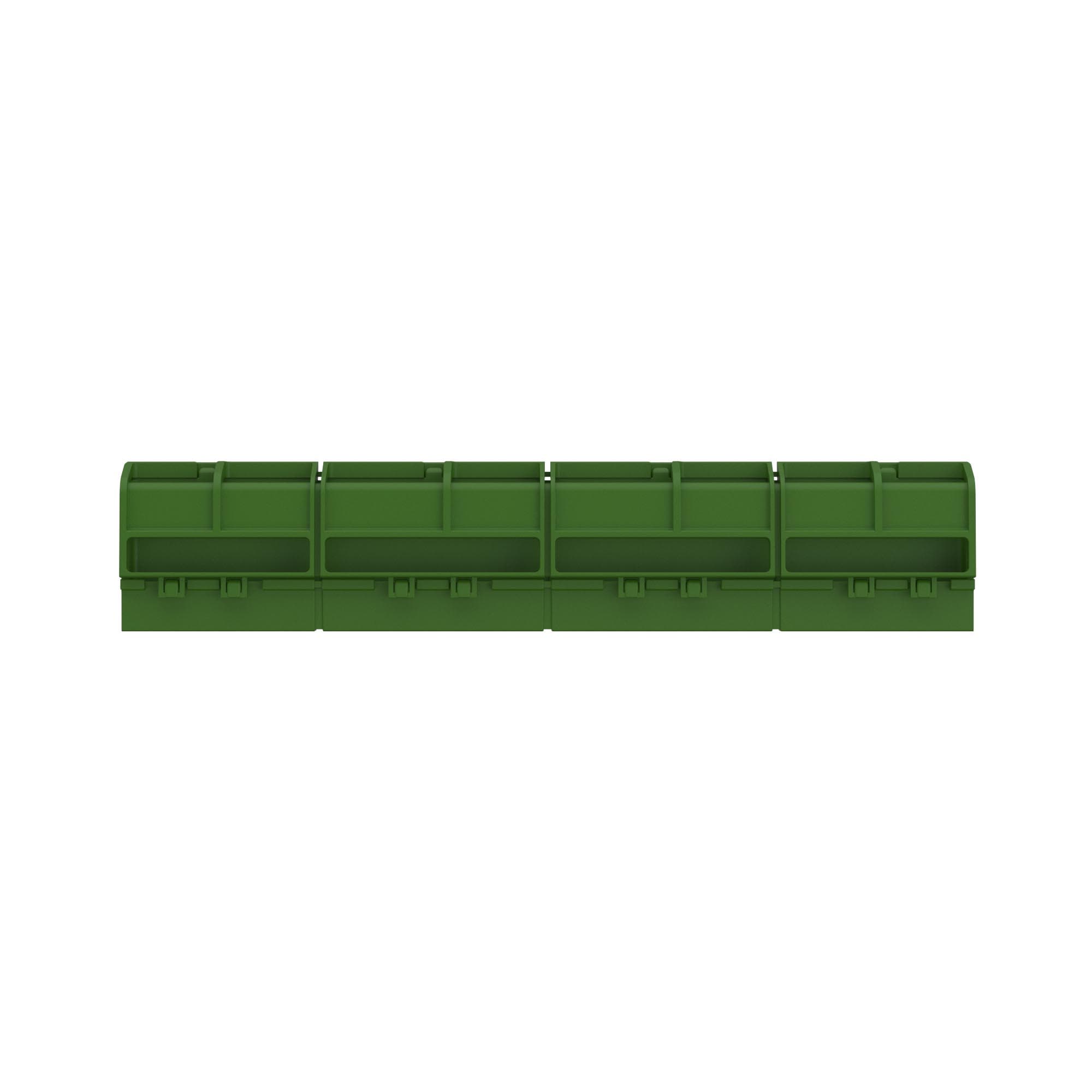 DKC FRAME Шинный держатель 162мм (4 сегмента, до 20 полюсов), зеленый (для всех щитков) — миниатюра 6
