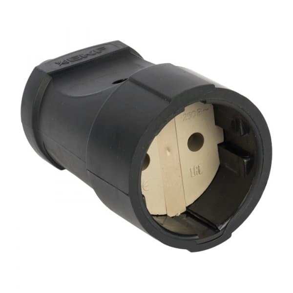 EKF PROxima Гнездо штепсельное б/з черн. ПВХ 10A 250B — миниатюра 1