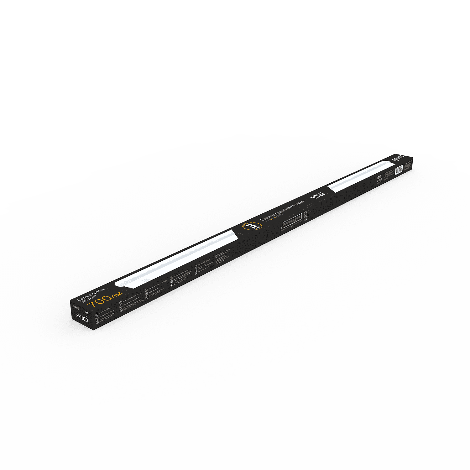 Gauss Светильник TL линейный 10W 700lm 3000K IP20 561х22х37 (к.п. 1м, Коннект2шт, креп 1шт) LED 5 130511110 — миниатюра 4