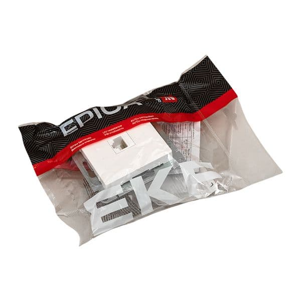 EKF Механизм розетки RJ45 (cat5), белый Эпика — миниатюра 11