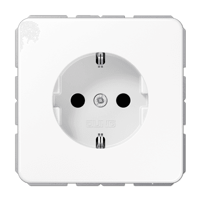 JUNG Штепсельная розетка SCHUKO 16A 250V~ белая CD1520BFWW