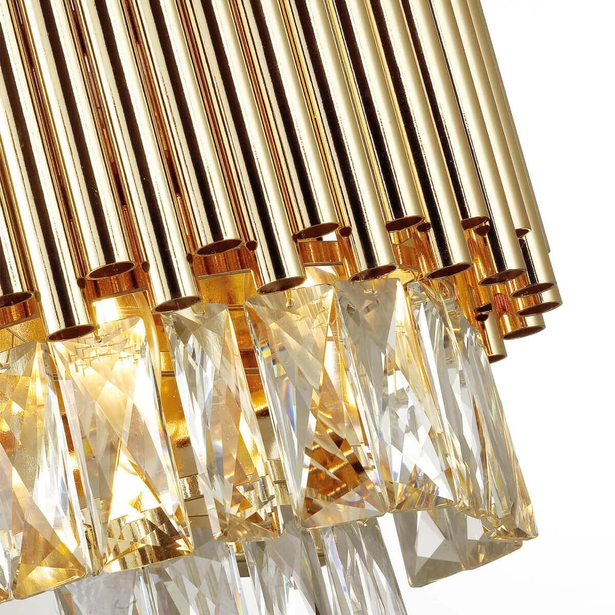 Odeon Light 4120/2W HALL ODL21 369 золото/хрусталь Бра E14 2*40W PALLADA — миниатюра 4
