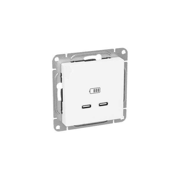 EKF Механизм розетки USB-C - 2шт, белый Эпика — миниатюра 2