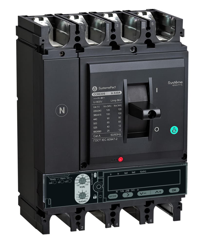 Systeme Electric SystemePact СCB Автоматический выключатель 400 150KA 4P4D S5.3E 400A