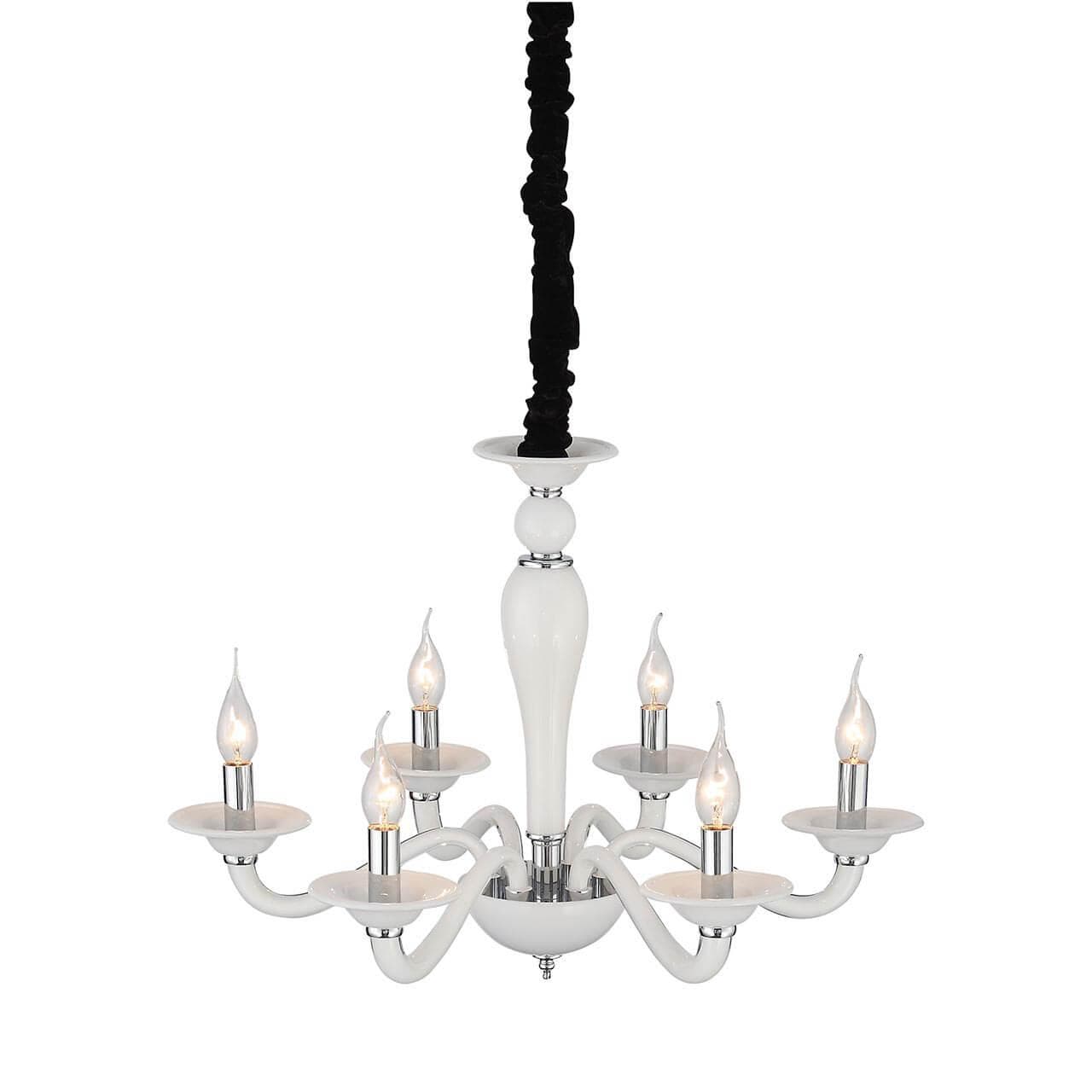 ST Luce SL1112.503.06 Люстра подвесная Хром, Белый/Белый E14 6*40W — миниатюра 4