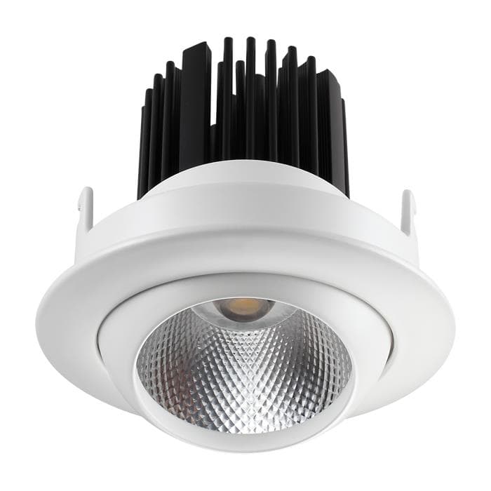 Novotech 357695 NT18 090 белый Встраиваемый светильник IP20 LED 3000K 15W 160-265V DRUM