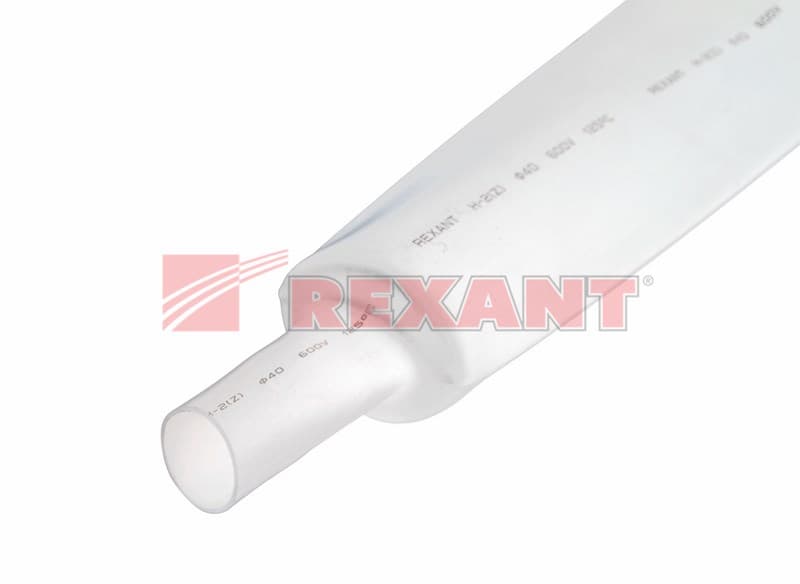 35.0 / 17.5 мм 1м термоусадка белая Rexant 23-5001 — миниатюра 2