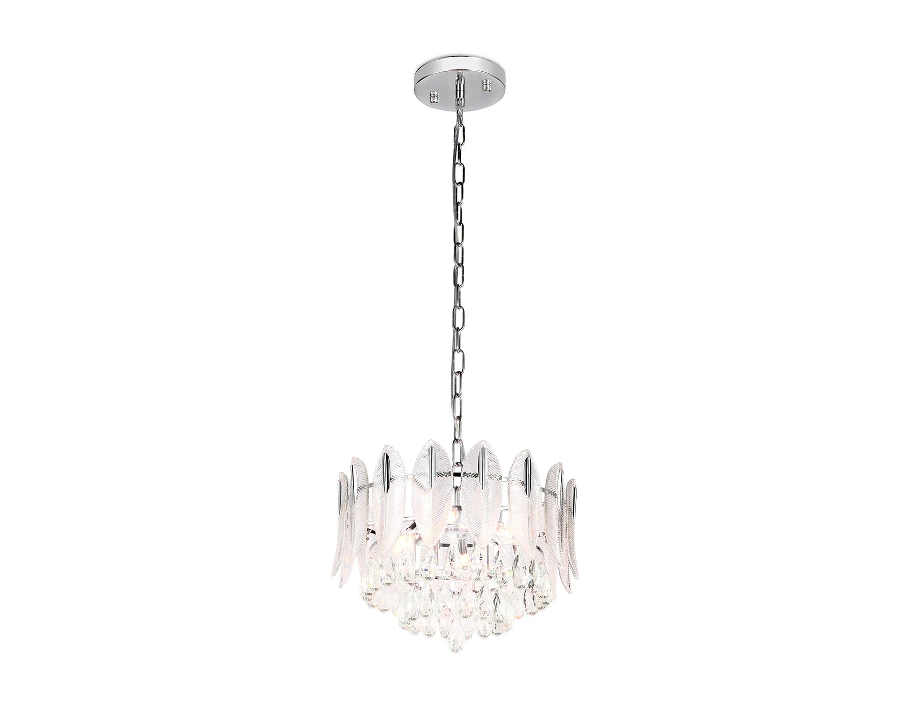 Ambrella Подвесная люстра TR5182/8 CH/CL хром/прозрачный E14/8 max 40W D600*1150 — миниатюра 3