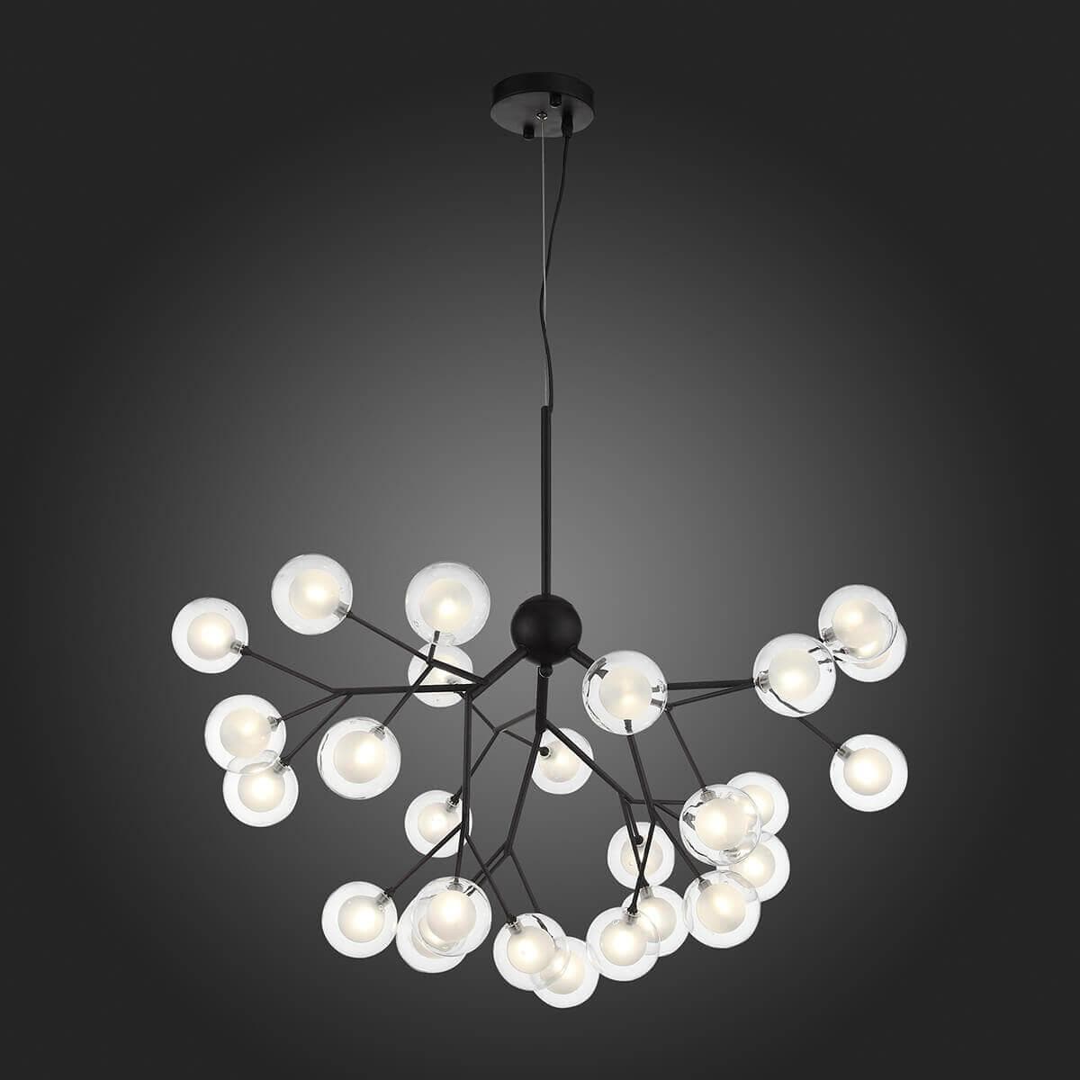 ST Luce SL376.403.27 Светильник подвесной Черный/Прозрачный, Белый G4 LED 27*2W — миниатюра 3