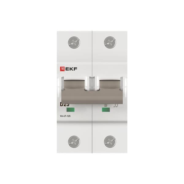 EKF Автоматический выключатель ВА 47-125 2P 25А (D) 15кА PROXIMA — миниатюра 6