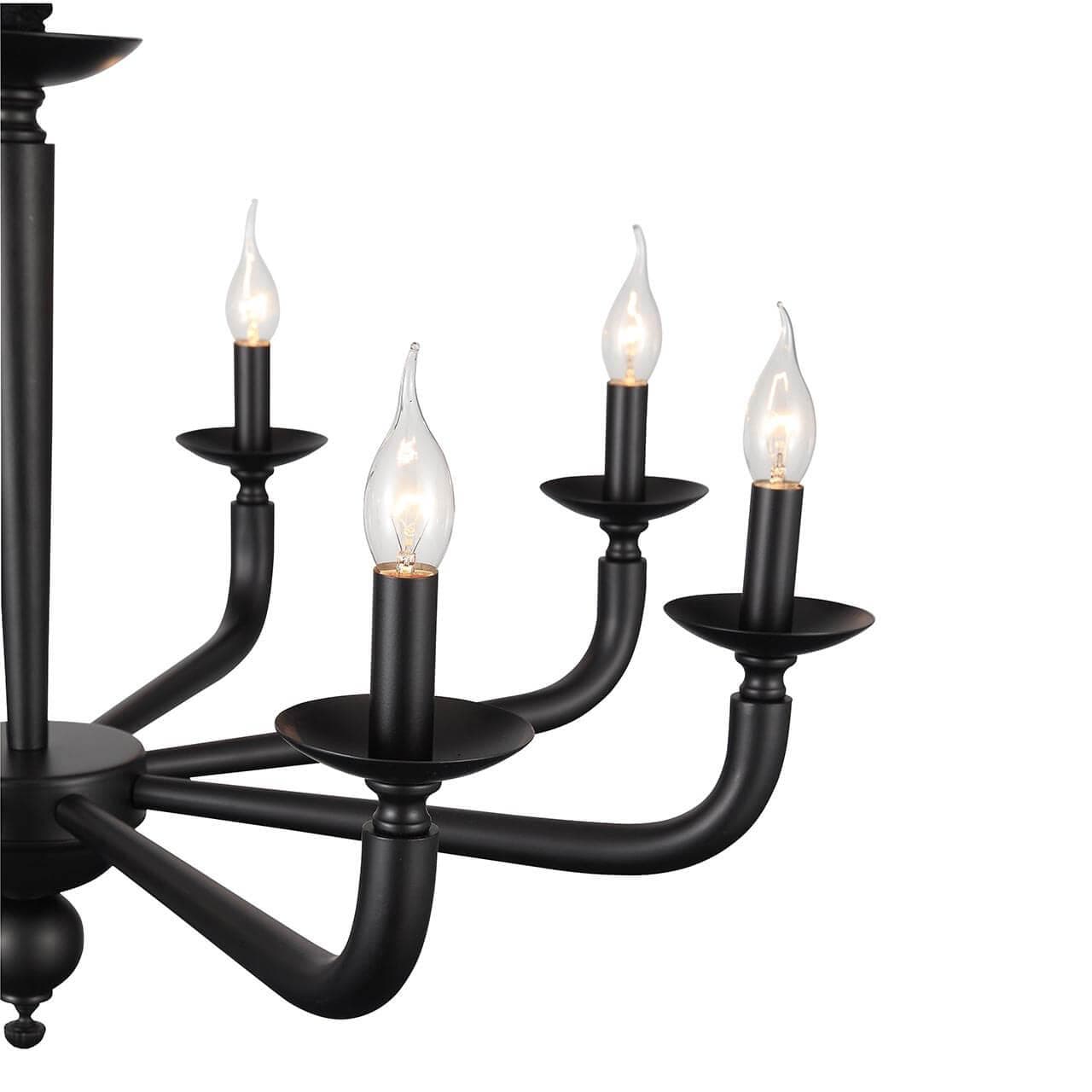 ST Luce SL1114.403.08 Люстра подвесная Черный E14 8*40W — миниатюра 4
