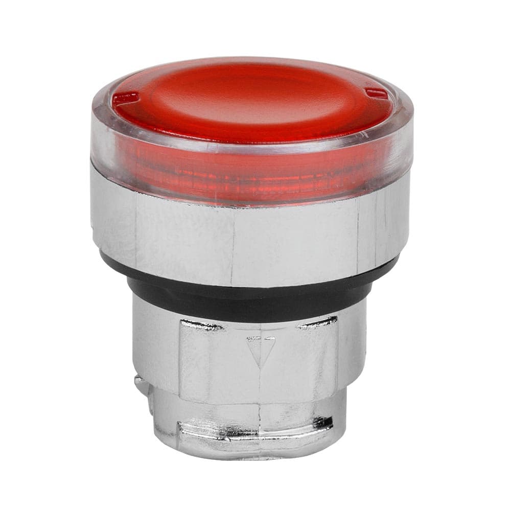 КЭАЗ Головка кнопки OptiSignal D22 A4-PL-4 с подсветкой красная металл ZB4BW343