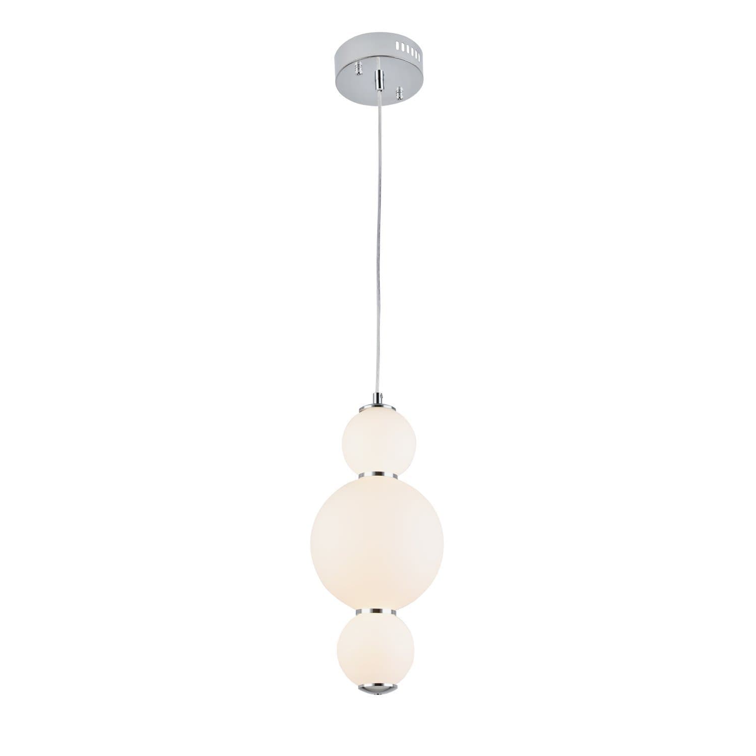 ST Luce SL1583.113.01 Светильник подвесной Хром/Белый LED 1*12W 3000K — миниатюра 1