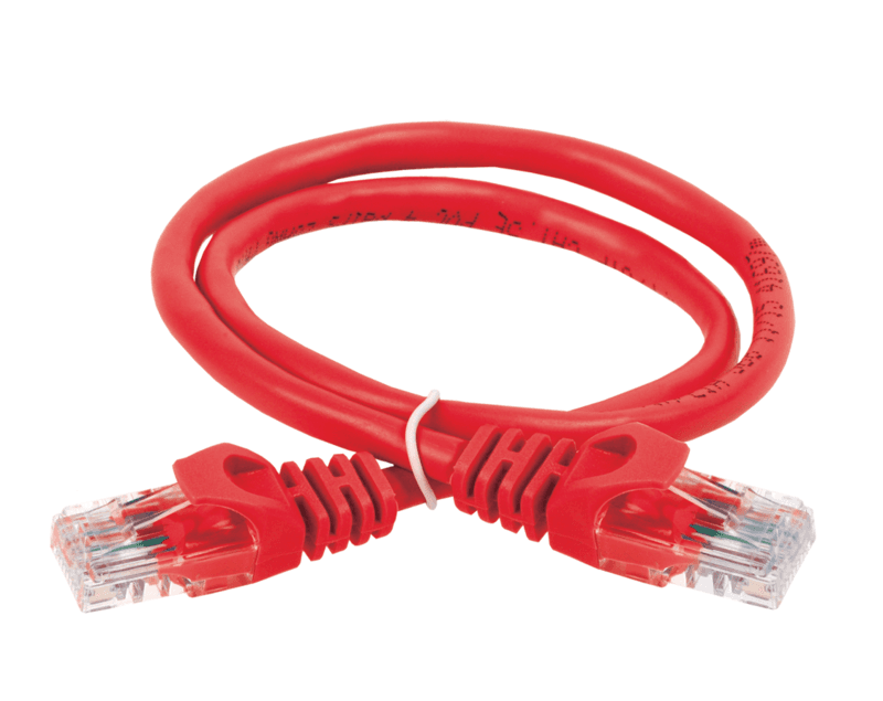 IEK ITK Коммутационный шнур (патч-корд), кат.5Е UTP, 0,5м, красный PC04-C5EU-05M — миниатюра 3