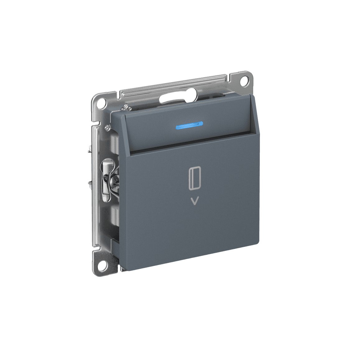 Systeme Electric AtlasDesign Грифель Выключатель карточный с подсветкой, 10А, без задержки отключения, механизм — миниатюра 2