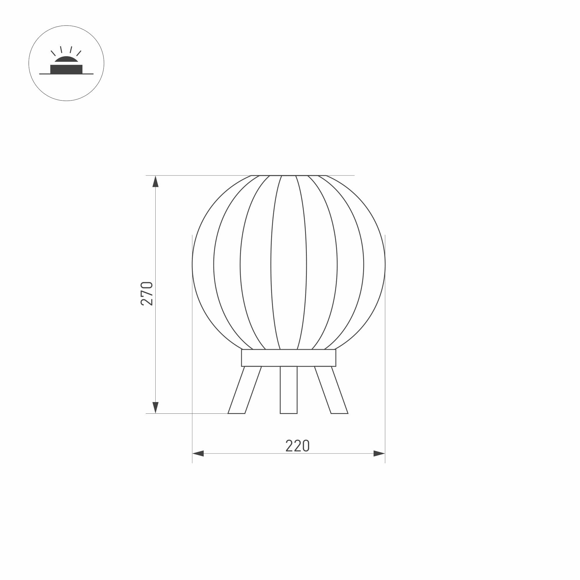 Arlight Светильник LGD-PEARL-TAB-7W Warm3000 (GR, 164 deg, 230V) (IP65 Металл, 3 года) 029974 — миниатюра 3