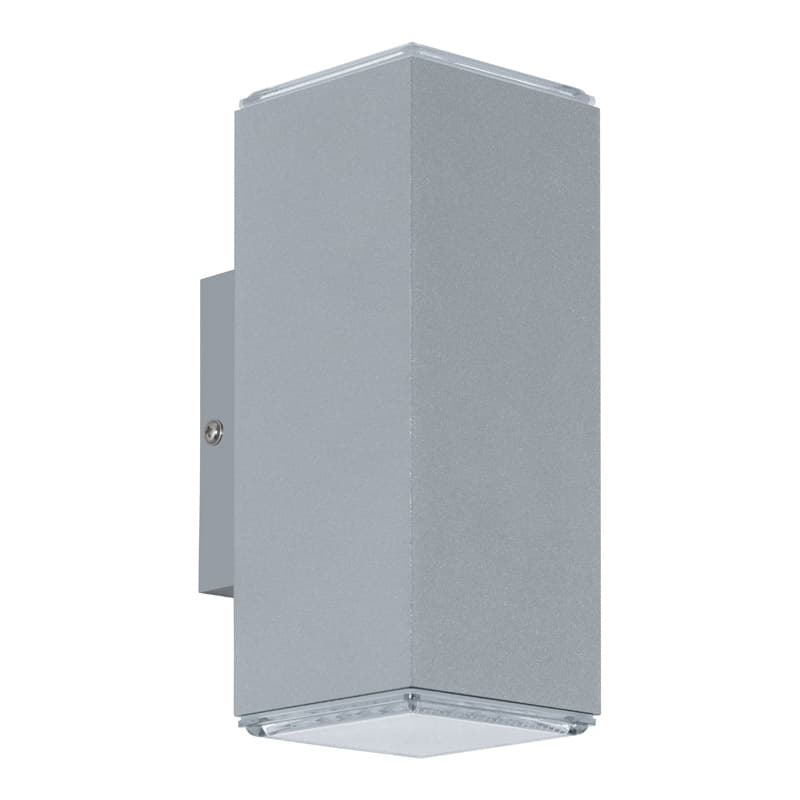 Eglo Светильник LED уличный настенный TABO, 2х3,7W (LED), L75, H195, алюминий, серебряный 94186