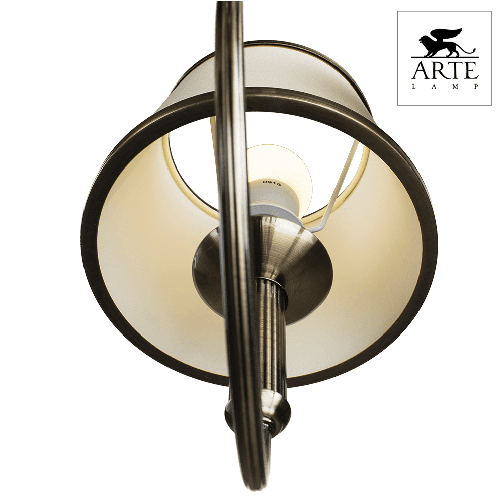 Arte Lamp Alice Бронза/Бежевая Люстра 40W E14 A3579LM-5AB — миниатюра 3
