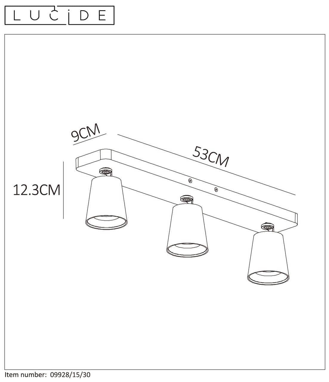 Lucide TURNON Черный Спот 09928/15/30 — миниатюра 5