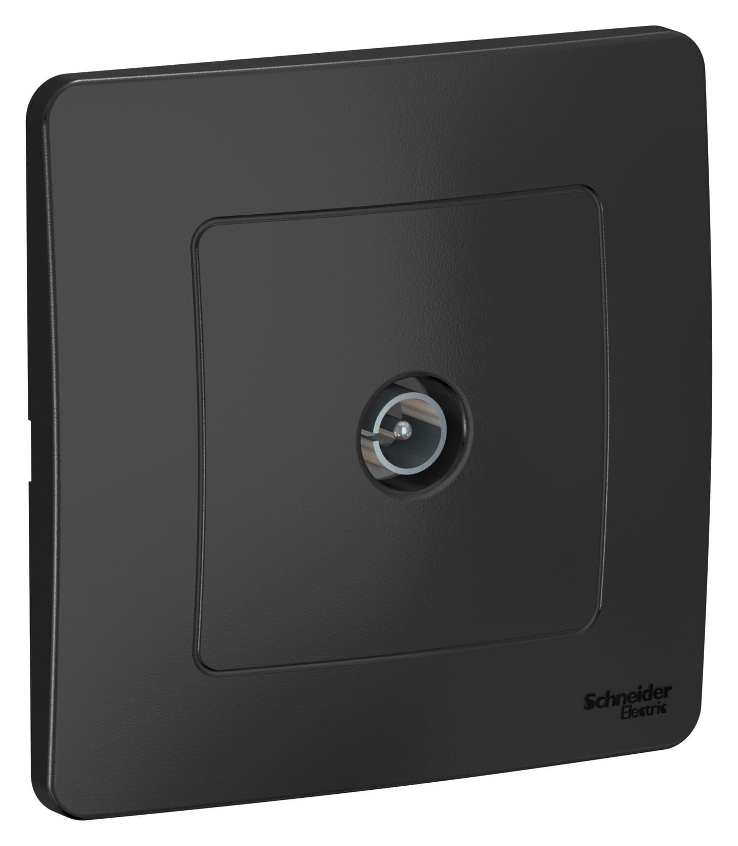 Systeme Electric Blanca внутр Антрацит Розетка TV — миниатюра 2