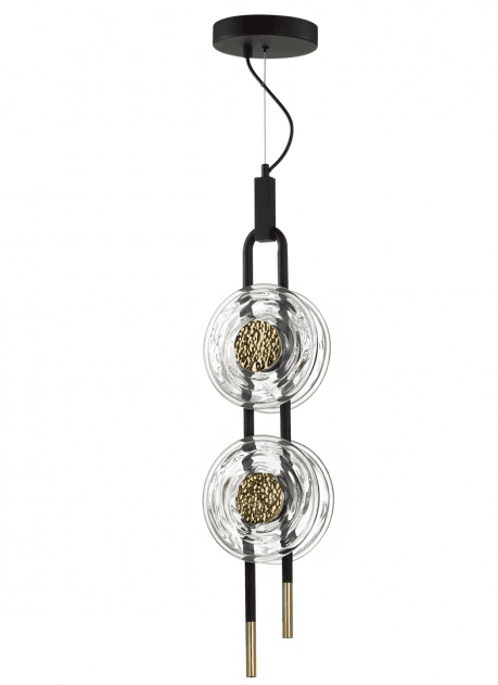 Odeon Light 5407/23L MODERN ODL_EX24 черный/золотой/металл/стекло Подвес LED 23W 3000K 1940Лм MAGNET
