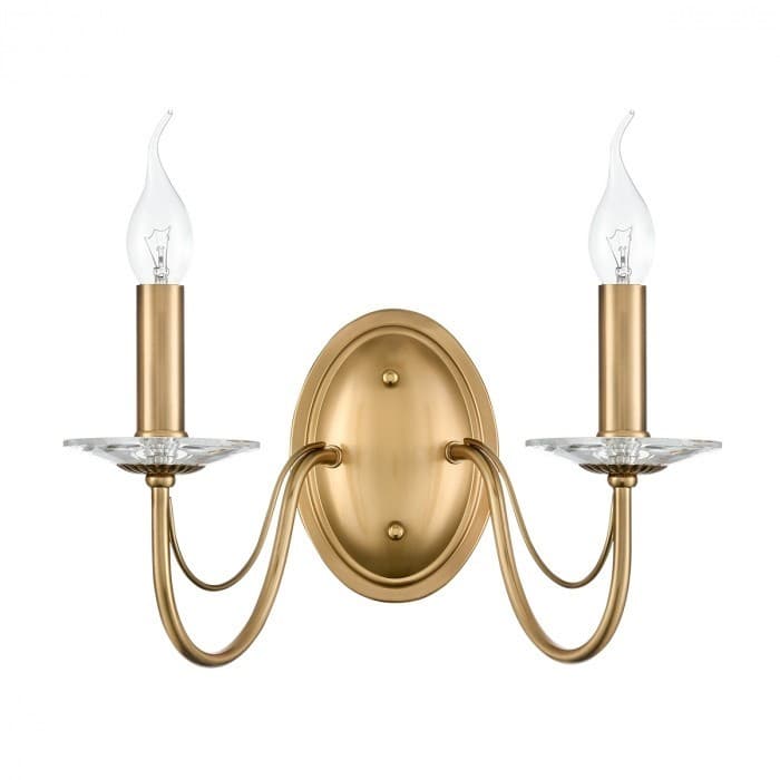 Lumion 8033/2W CLASSI LN26 металл/стекло, медь/прозрачный Бра E14 2*40W 220V INCANTO