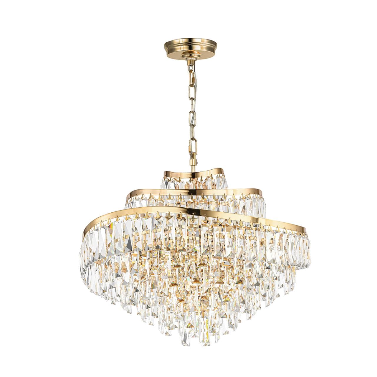 Odeon Light 5073/12 HALL (В 2-Х КОРОБКАХ) ODL24 505 золото/прозрачный/металл/хрусталь Люстра E14 12*40W WAYTA
