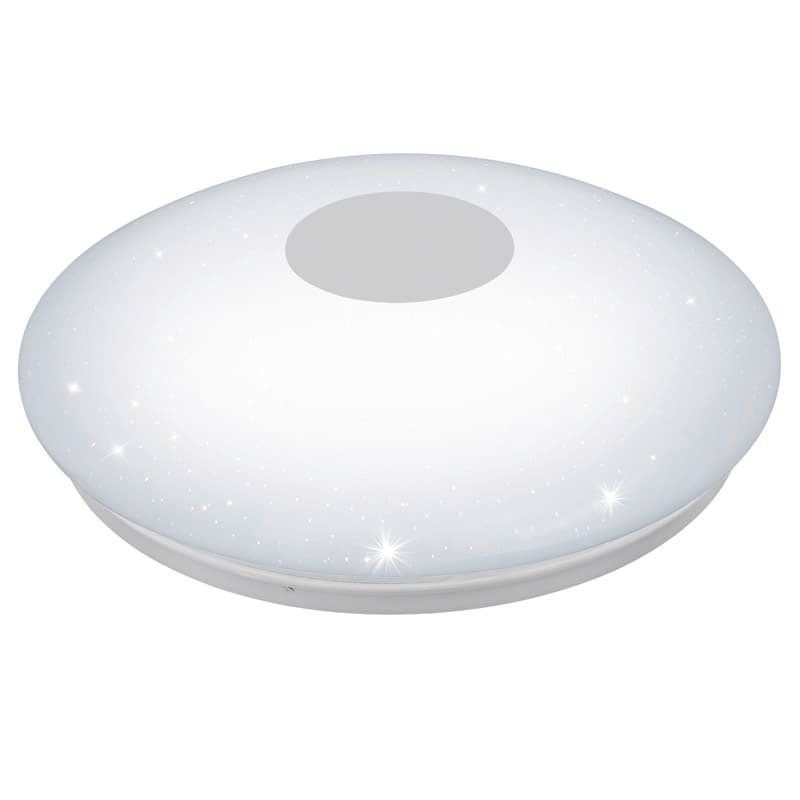 Eglo Светильник LED настенно-потолочный VOLTAGO 2 с пультом ДУ, 30W(LED), Ø600, сталь, белый/пластик с эф. хрусталя, белый 95973