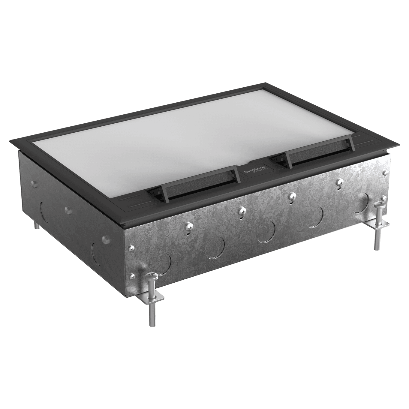 Systeme Elecrtic MultiDesk Люк на 24 модулей IP40 для бетонных полов с монтажной коробкой, тип MDK10 — миниатюра 4
