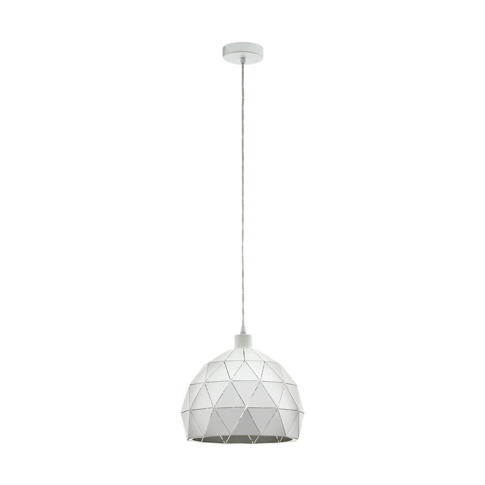 Eglo 97854 Подвес ROCCAFORTE, 1х60W (E27), 300, H1100, cталь, белый