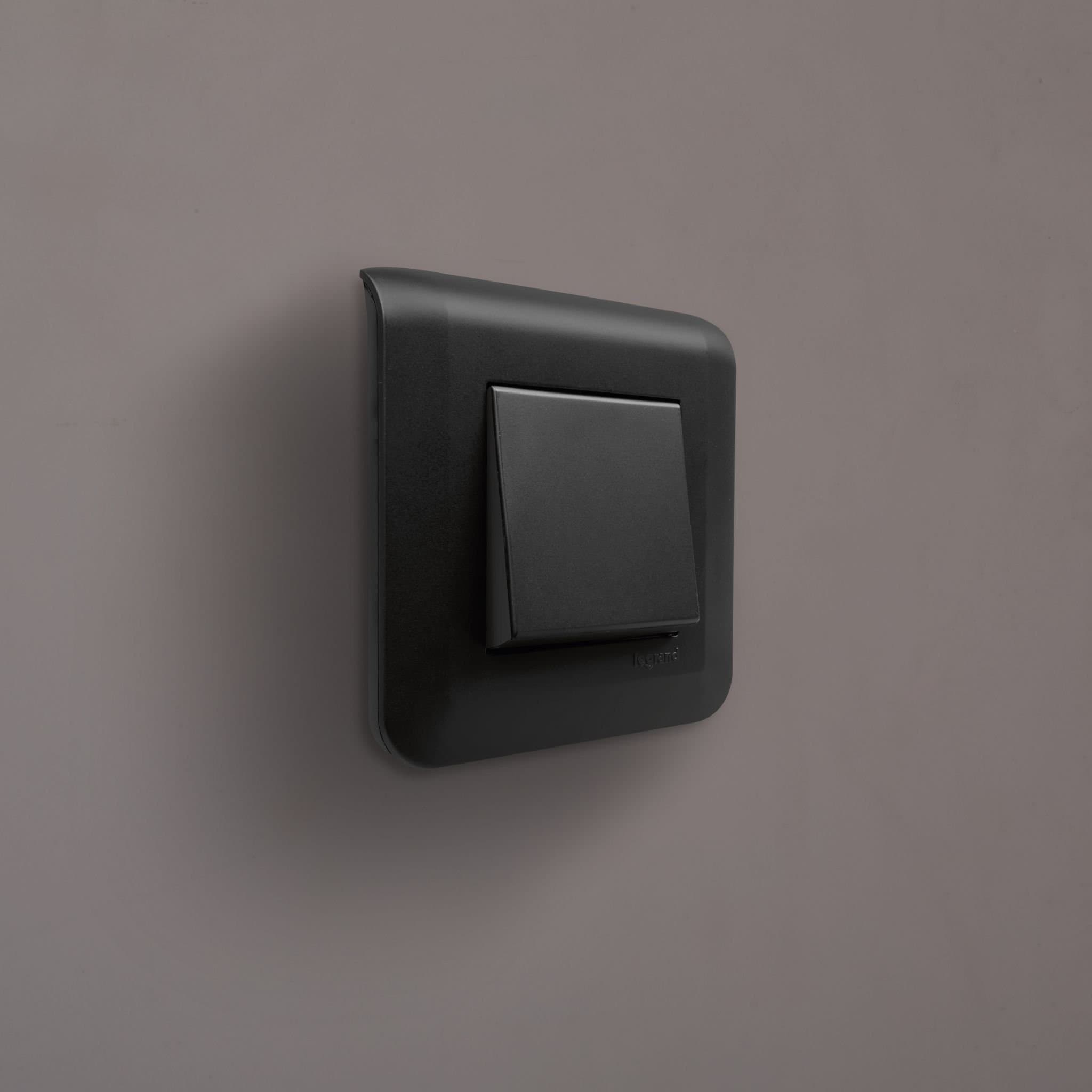 Legrand Mosaiс Рамка - Программа Mosaic - 2 модуля - матовая черная 079042L — миниатюра 7