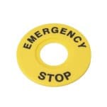 Systeme Electric Маркировка для кнопки аварийного останова "Emergency Stop" D60
