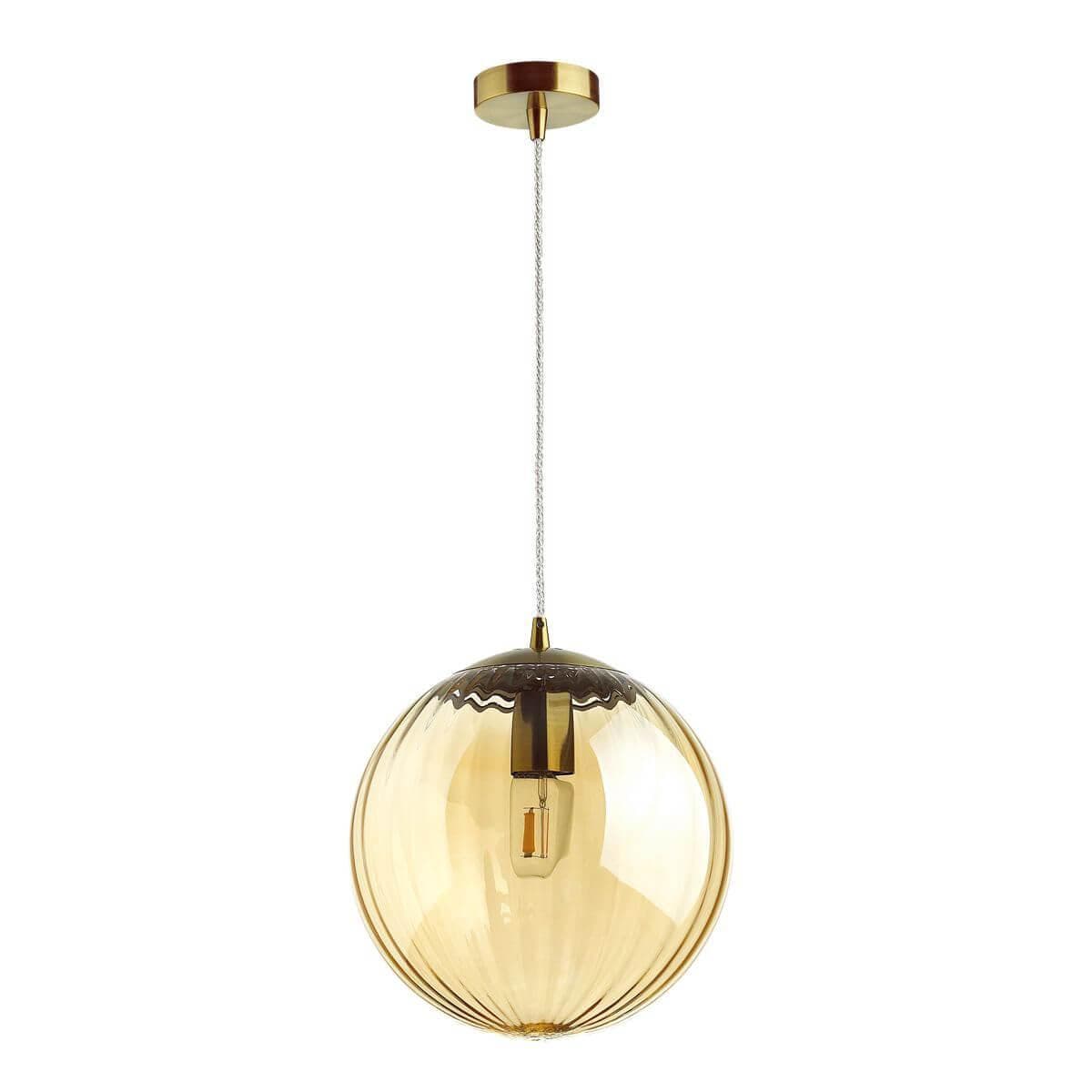 Odeon Light 4755/1 ODL21 янтарный/бронзовый Подвес E27 60W KATA — миниатюра 1