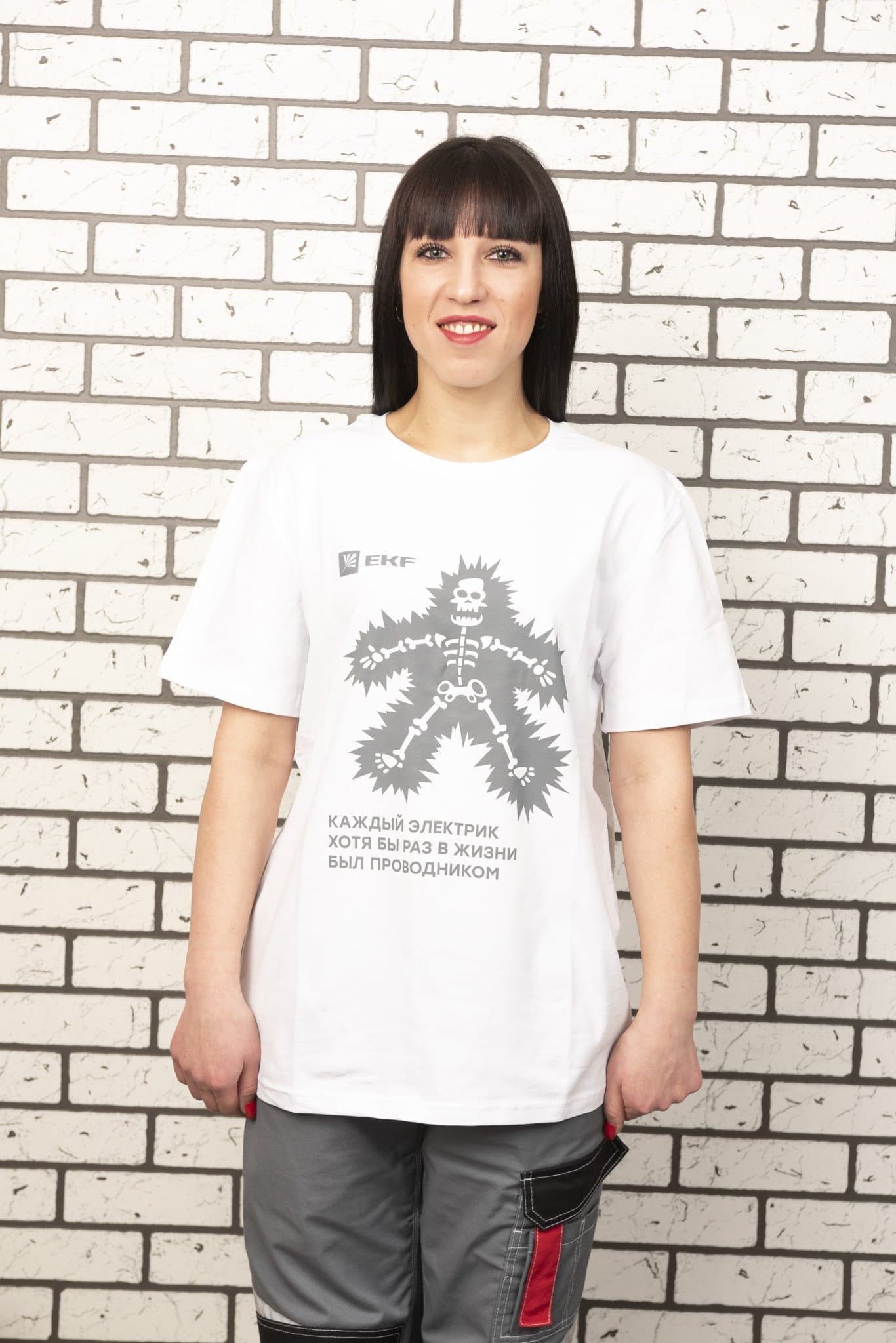 EKF Футболка белая Каждый электрик XL — миниатюра 1