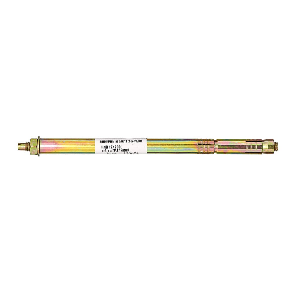Tech-Krep Анкерный болт 2-х расп.HND12*200 с 6-ти гр.гайк- накл. Tech- Krep 136674