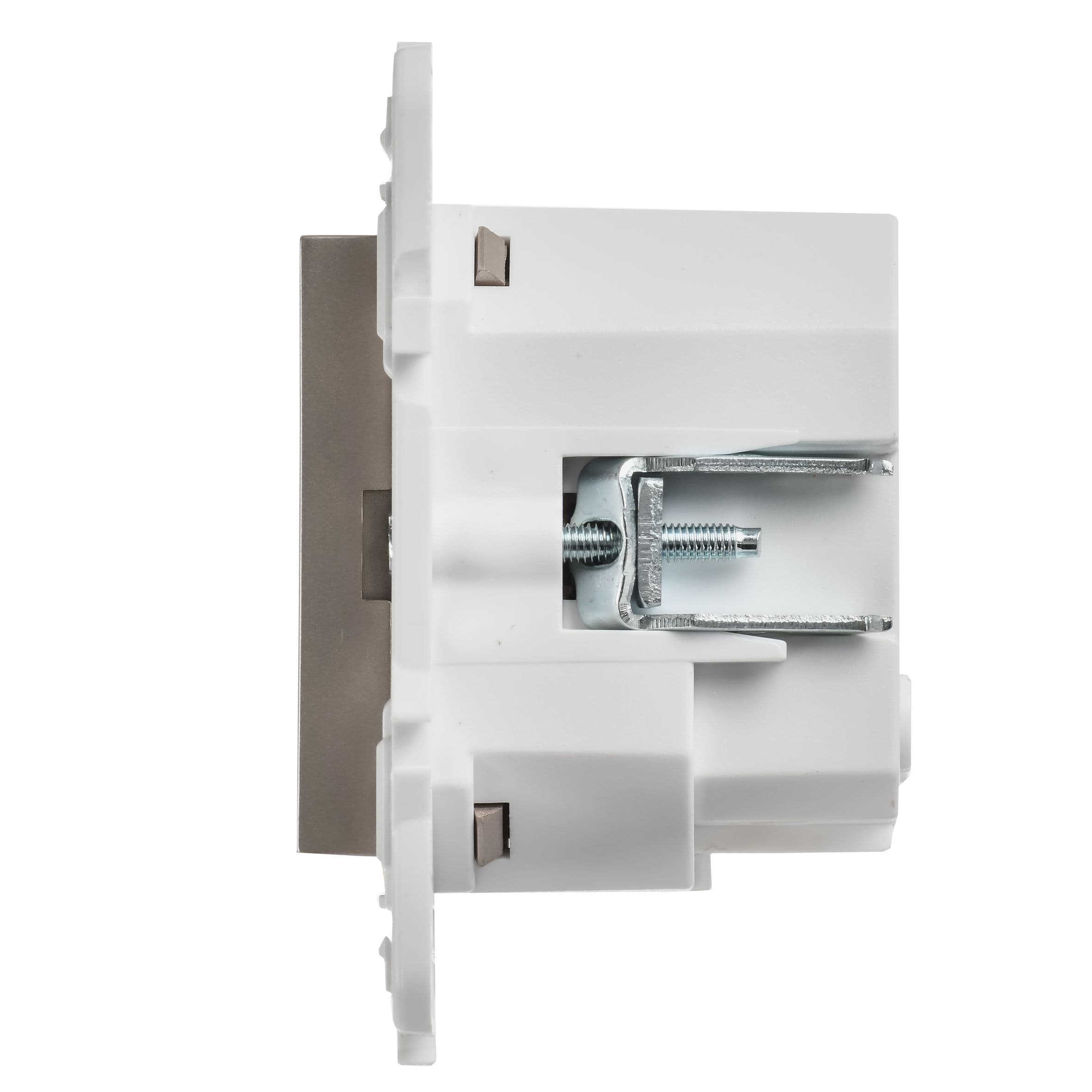 IEK SKANDY Шампань Розетка с/з с защитными шторками 16А с USB C 18Вт SK-R17Sh — миниатюра 4