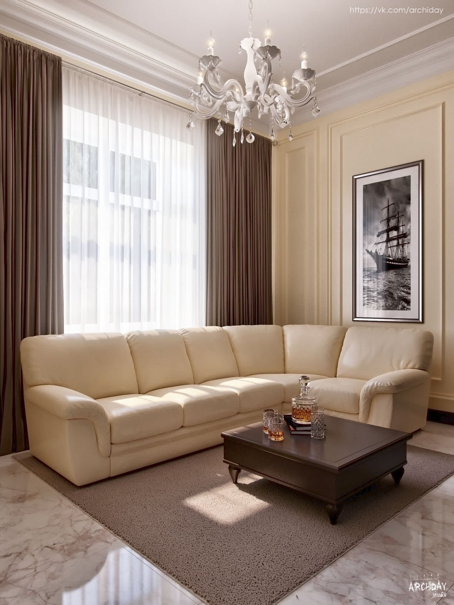 Maytoni Elegant Bronze Бежевый Люстра 6xE14 60W ARM245-06-W — миниатюра 10