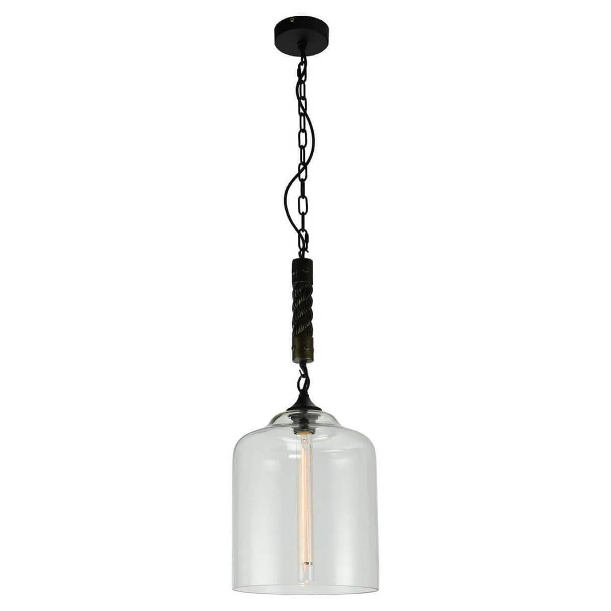Lussole LOFT Металл Черный /  Стекло Подвес E27 60W LSP-9668 — миниатюра 1