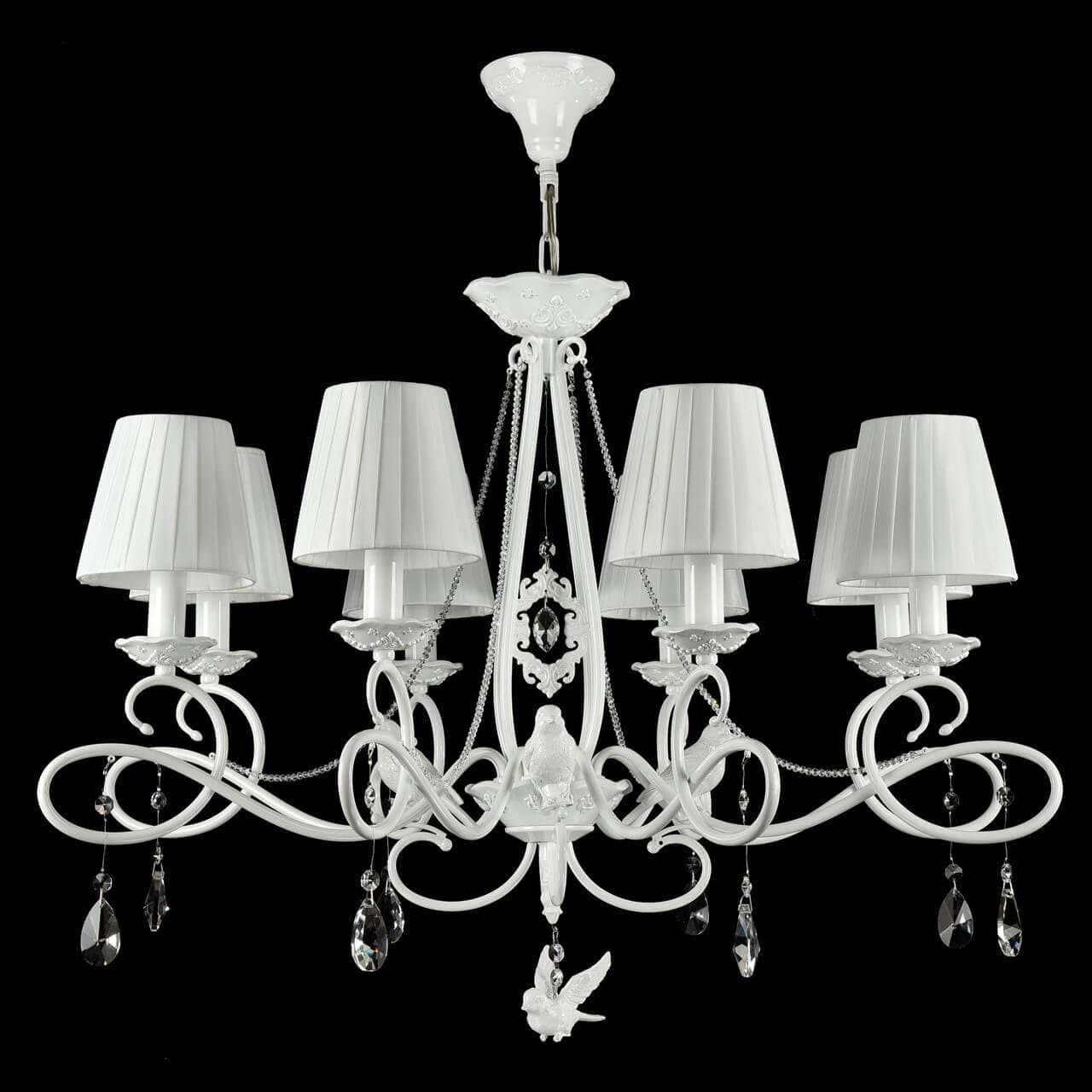 Maytoni Elegant Passarinho Жемчужный белый Люстра 8xE14 40W ARM001-08-W — миниатюра 9
