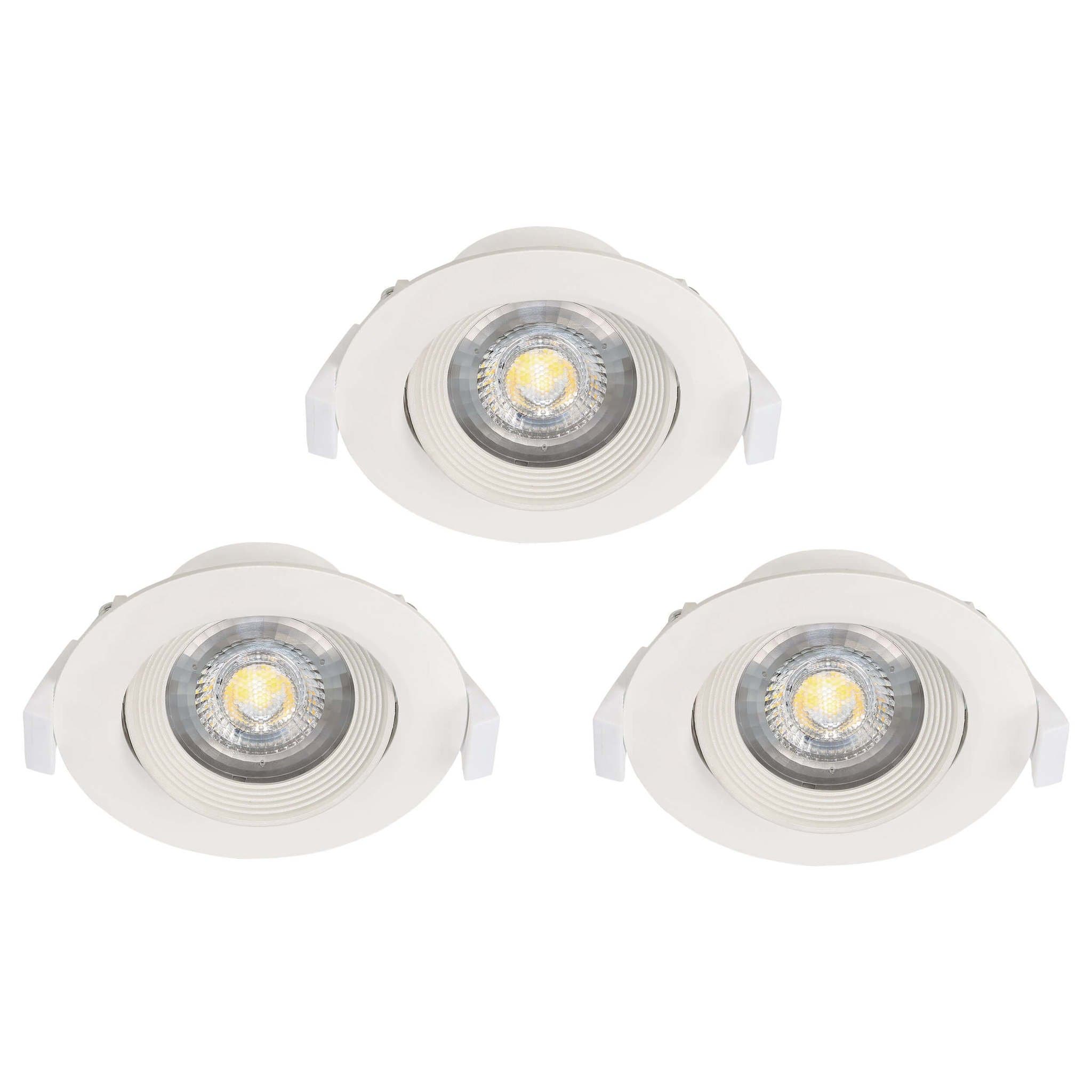 Eglo 32896 Комплект светодиодных встраиваемых светильников регул. SARTIANO, 3х5W(LED), 3х470lm, 90, ET45, пластик