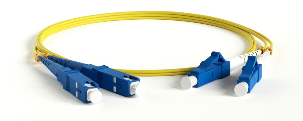 Hyperline FC-D2-9-LC/UR-SC/UR-H-2M-LSZH-YL Патч-корд волоконно-оптический (шнур) SM 9/125 (OS2), LC/UPC-SC/UPC, 2.0 мм, duplex, LSZH, 2 м 28388
