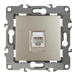 ЭРА 12-3105-04 Шампань Розетка телефонная RJ11, IP20, 12