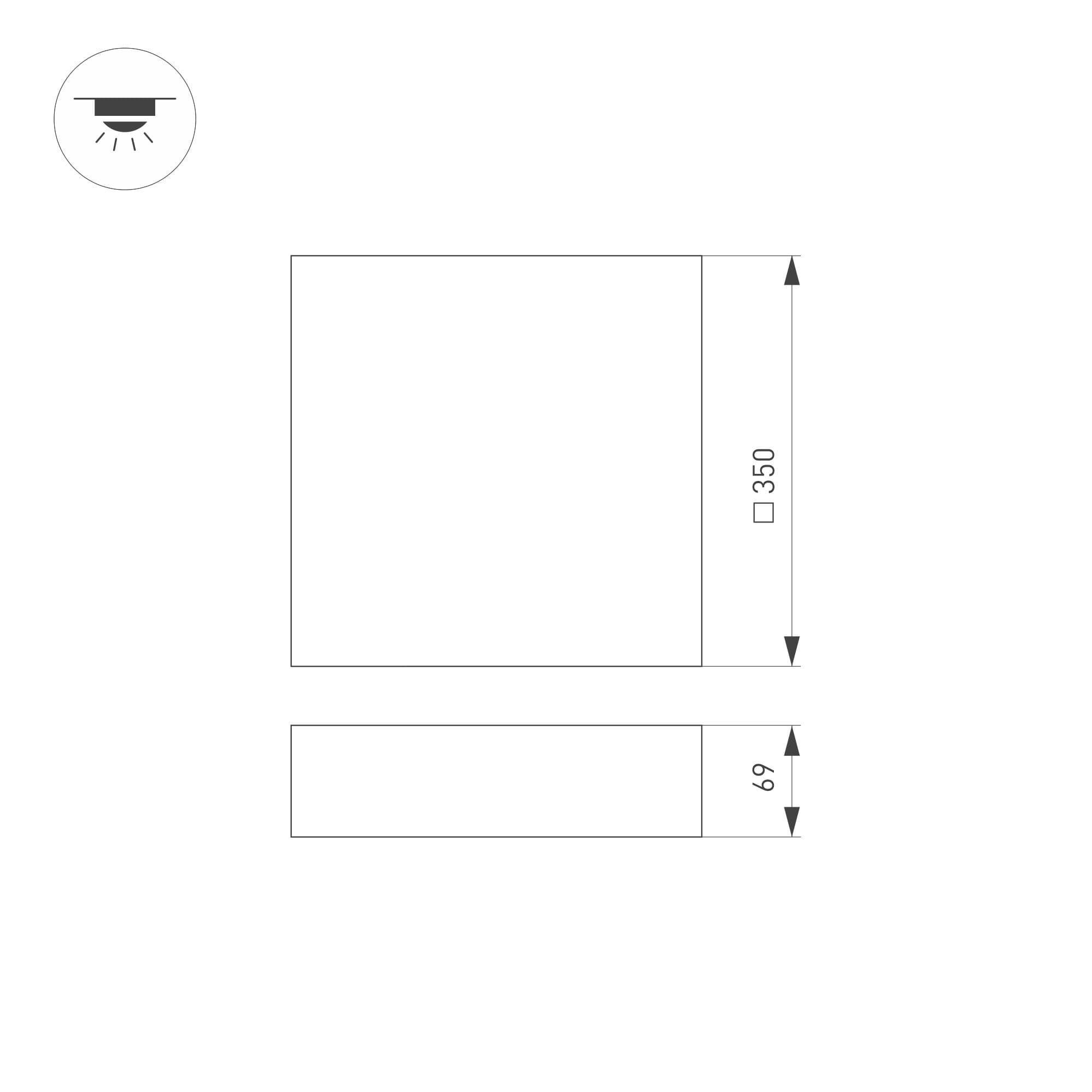 Arlight Светильник SP-QUADRO-S350x350-30W Day4000 (WH, 120 deg, 230V) (IP40 Металл, 3 года) 034790 — миниатюра 5