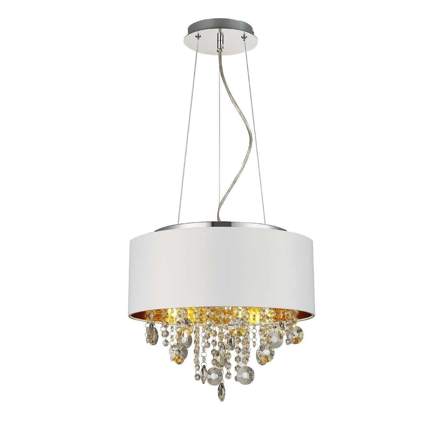 ST Luce SL1350.503.04 Светильник подвесной Хром/Белый, Золотой, Прозрачный E14 4*40W